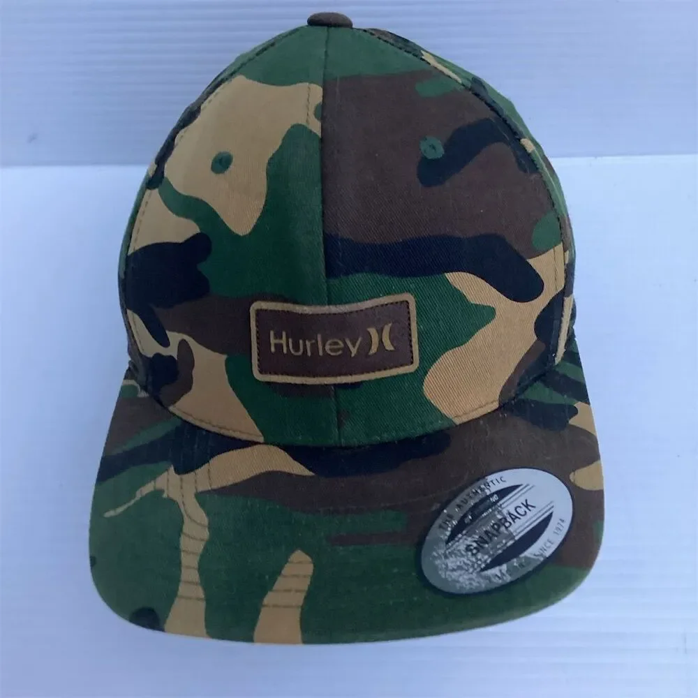 Hurley Unisex Camo Snapback Hat‎ Multicolor Adjustable Casual Cap